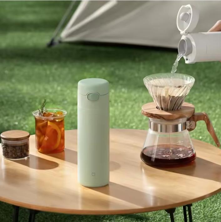 Xiaomi MIJIA Insulation Thermos Cup Portable 480ml Stainless Steel Vacuum Flasks Warm/Cold Water Thermal Kettle Flip Cap Sports Bottle
