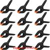 2/12PCS Photography Heavy Duty Muslin Clamps Photo Booth Background Stand Clip Fixed Backdrop Muslin & Green Screen