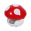 Cute   Mushroom Shape Desktop Keyboard Corner Dust Vacuum Cleaner Sweeper New (Red)