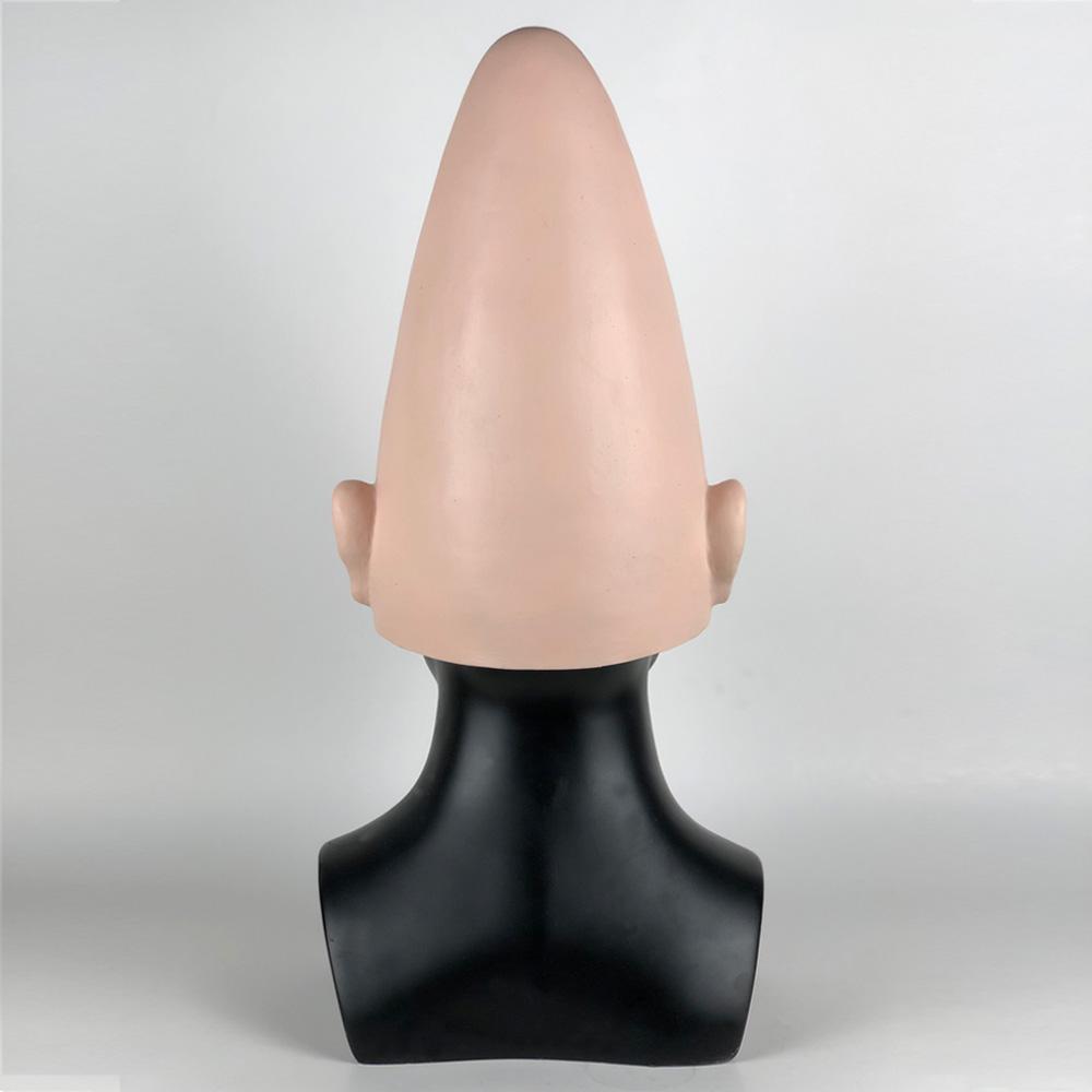 Conehead Conical Alien Mask Cap Cosplay Fake Eagg Shaped Skin Latex Helmet Halloween Carnival Purim Party Costume Props
