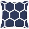 Pillowcase Navy Blue Geometric Pattern  Decorative  Home
