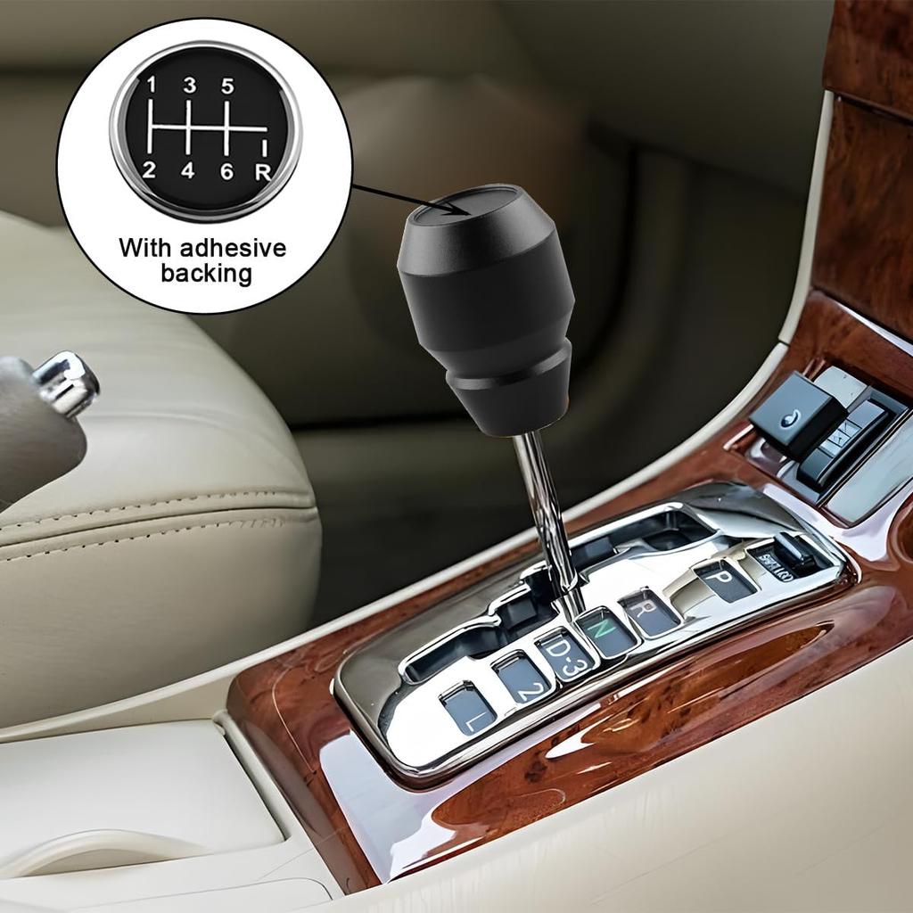 Car Shift Knob, Aluminum Alloy Manual Automatic Vehicle Gear Shifter Knob, 5 6 Speed Automotive Gear Lever Stick Shift Handle Replacement