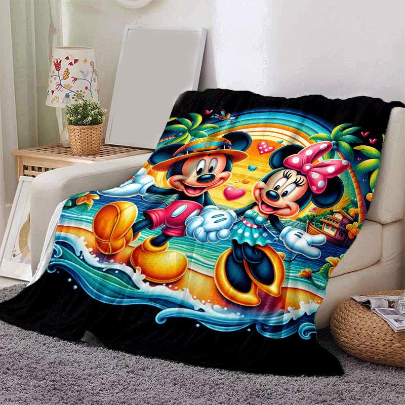 1pc Mickey Mouse Printing Blanket - Soft, All-Season Throw for Living Room, Bedroom,Travel