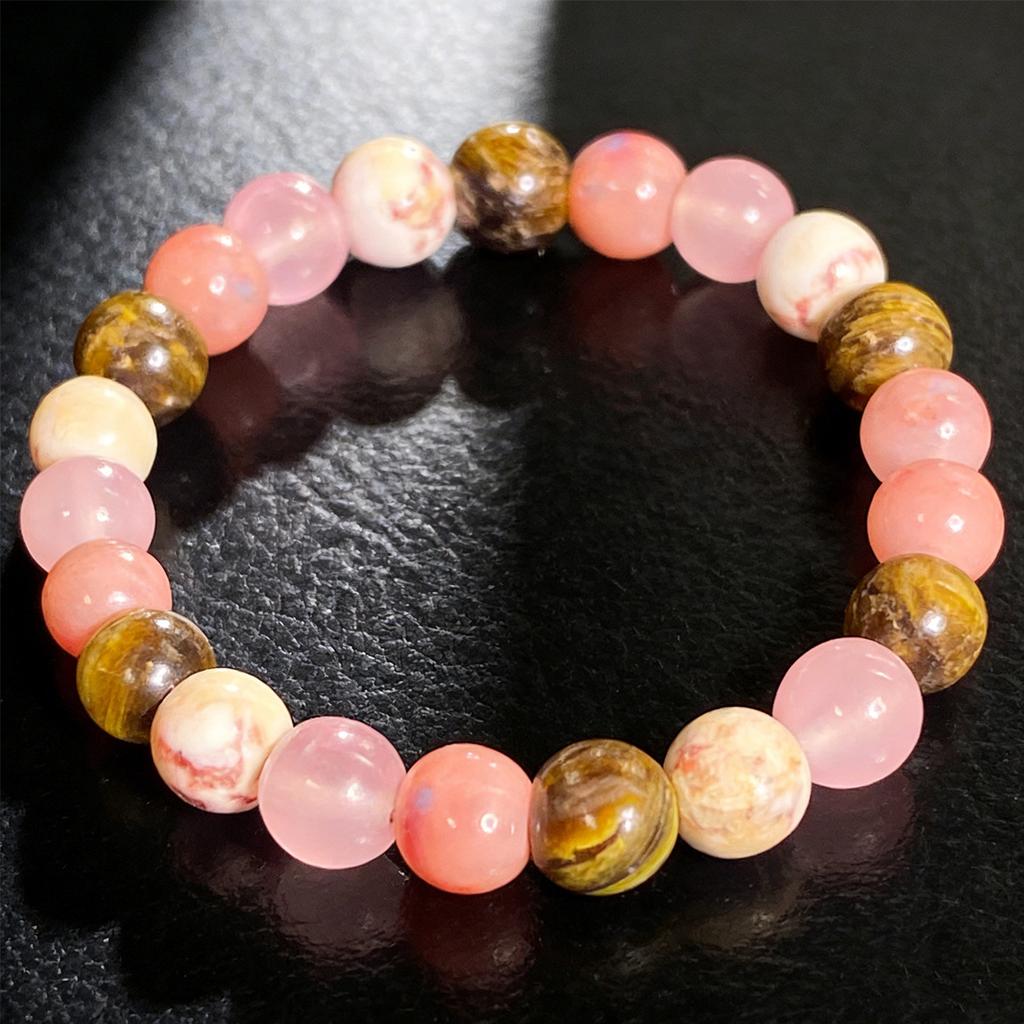 Crystal bracelet, redline stone, tiger eye stone bead bracelet, bohemian girl bracelet,Christmas gift, Valentine's Day gift, Birthday gift
