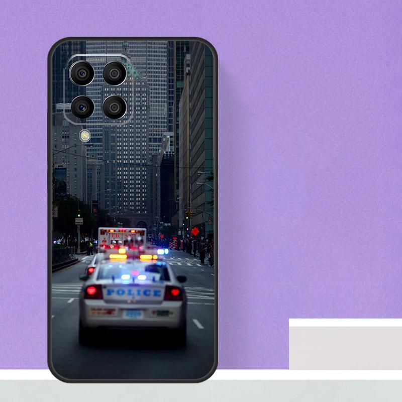 Police Car Case For Samsung Galaxy M23 M20 M32 M52 M56 M16 M36 M54 M34 M14 M35 M55 M15 M11 M31 M13 M53