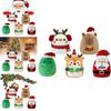 Plush Christmas Santa Claus Snowman Pillow Soft Decorative Cushion For Home Holiday