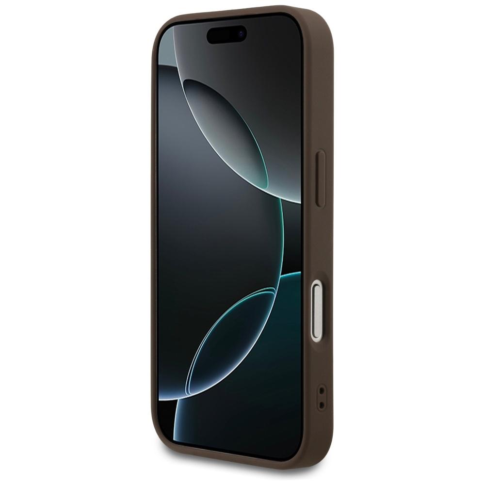 Guess 4G Classic Case for iPhone 17 Pro Brown