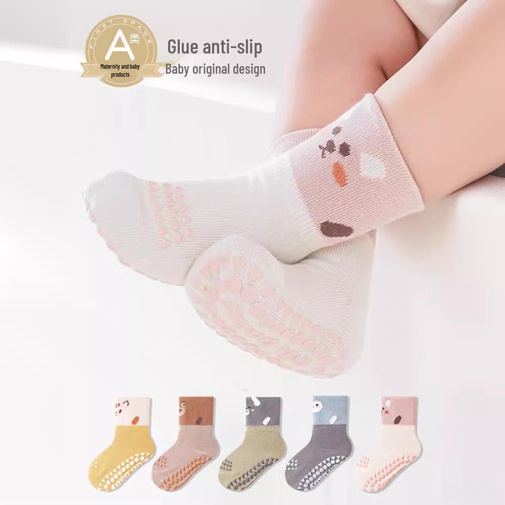 2025 Spring Collection: Baby Non-Slip Cotton Socks for Newborns, Boys & Girls