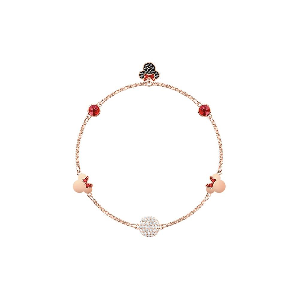 Swarovski Remix Disney Minnie Gold Plated Crystal Bracelet Women bracelet 5462365 Box (Random Color),M