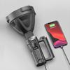 Tragbare Leistungsstarke LED-Taschenlampe Montierbare Halterung Hand-Suchscheinwerfer USB Wiederaufladbarer Scheinwerfer Wasserdichte Taschenlampe