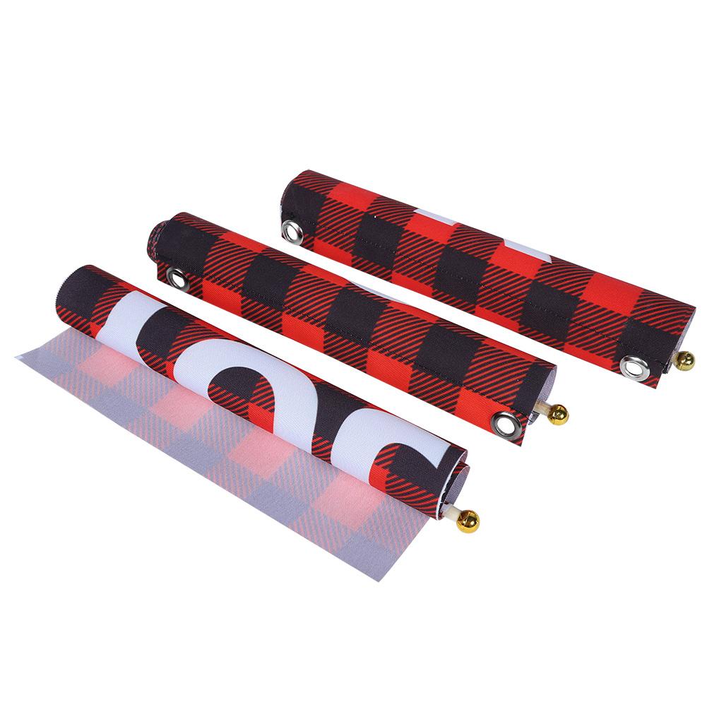1Pair Christmas Couplet Banners Hanging Props for Indoor Outdoor Front Door Home Decoration