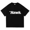 Das Hawk Tv Design T-Shirt Kurzarm Baumwolle Weich Damen T-Shirts Streetwear Unisex Sommer Lässig Rundhals Mode T-Shirts Druck Top
