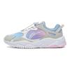 Li-Ning Cloud Non-Slip Shock Absorbing Breathable Lightweight Casual Shoes Kids Sneakers Blue Gray YKCT110-2