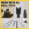 Plastic Drill Dust Catcher Powerful Suction Dust Collection Tool  Ceiling Drilling