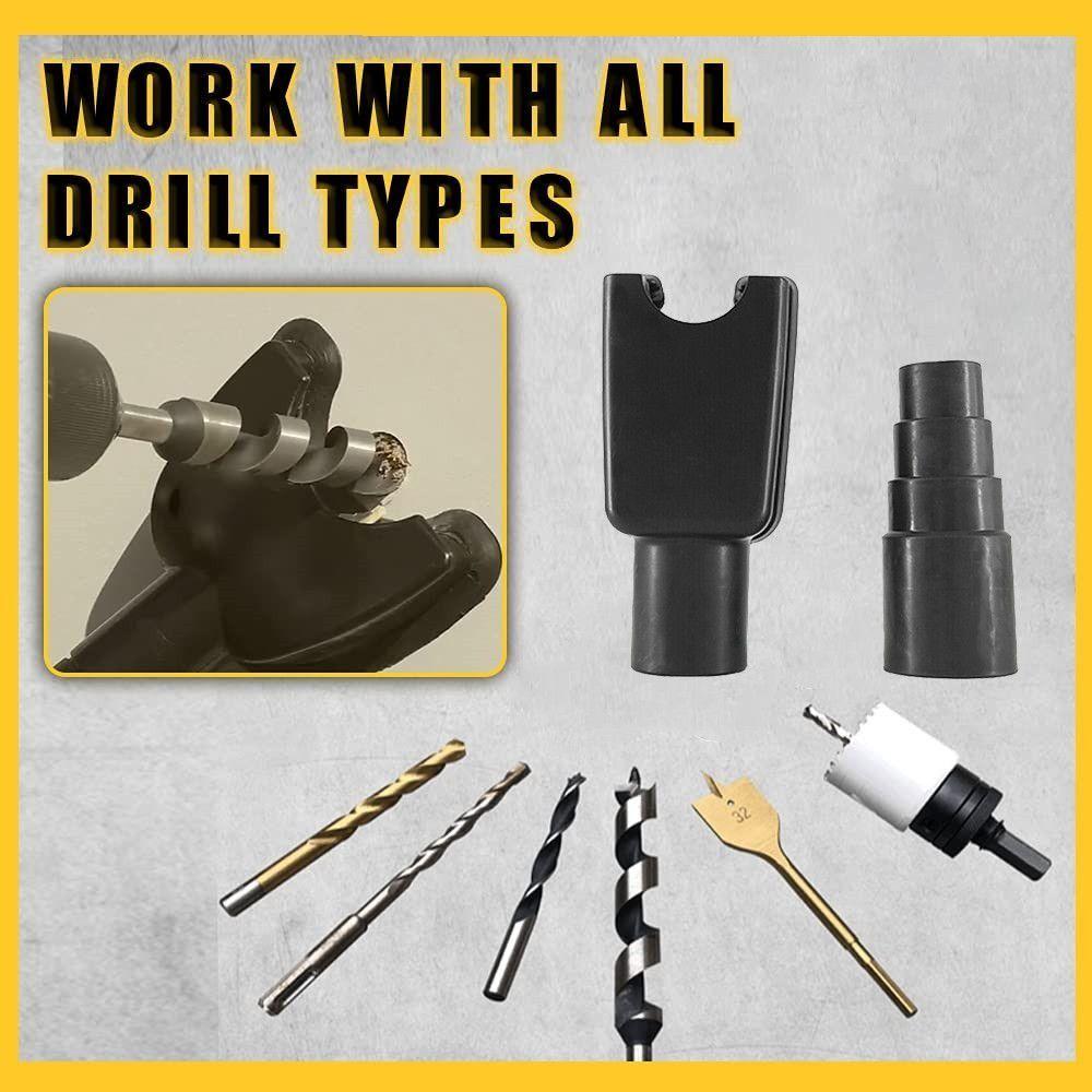 Plastic Drill Dust Catcher Powerful Suction Dust Collection Tool Ceiling Drilling