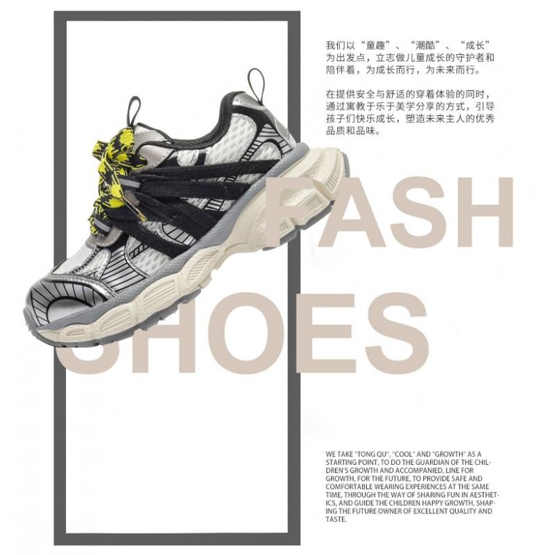 Kids Chunky Sneakers Boys Girls Lightweight Breathable Casual Shoes Fall Outdoor Use