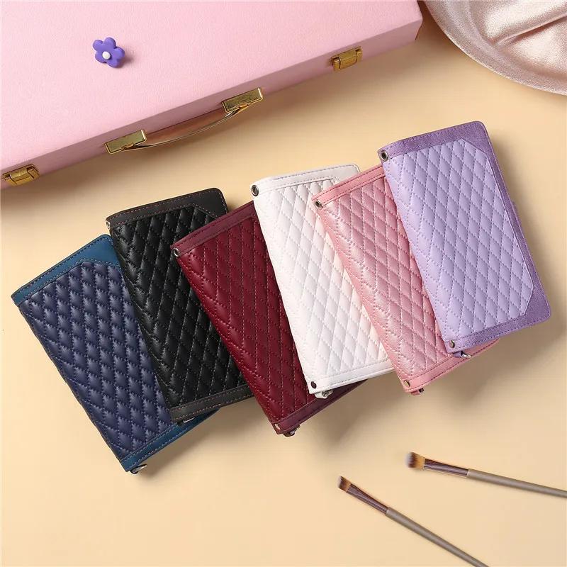Long Lanyard Flip Leather Wallet Zipper Phone Case for iPhone 16 Pro Max 15 14 11 13 12 X XS XR Plus SE 2022 Card Holder Cover