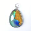 Pandantiv Extravagant cu Opal Natural Multicolor Foarte Rar de 26 Ct Argint Sterling 925