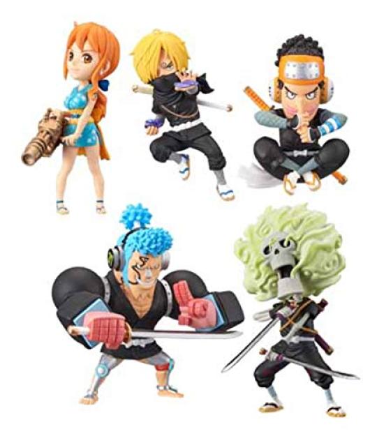 

One Piece World Collectible Figures WANOKUNI STYLE2 set 5-piece