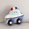Cartoon Police Cars Taxis Cushion With Plush Fabric For Living Room Sofa Lounge Use
