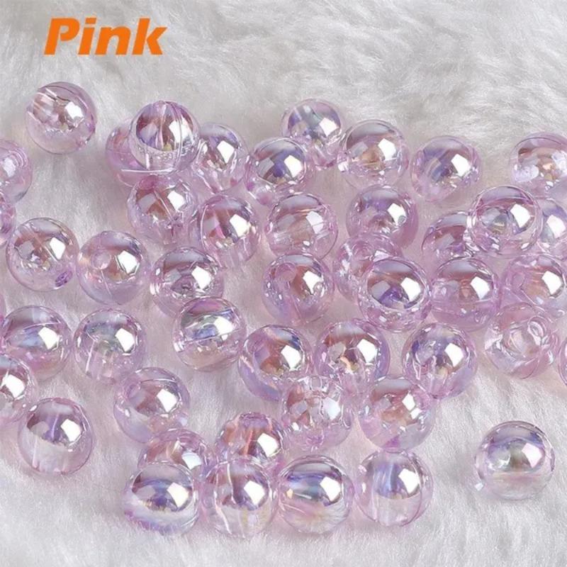 

100Pcs/Set 6mm DIY Handmade Beads Multicolor Spacer Beads Making Jewelry Necklace Bracelet розовый