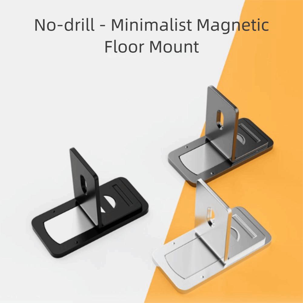 Stainless Steel Ultra Thin Door Stopper Ultra Thin Strong Magnetic Invisible Door Stopper Anti-collision Aluminum Alloy