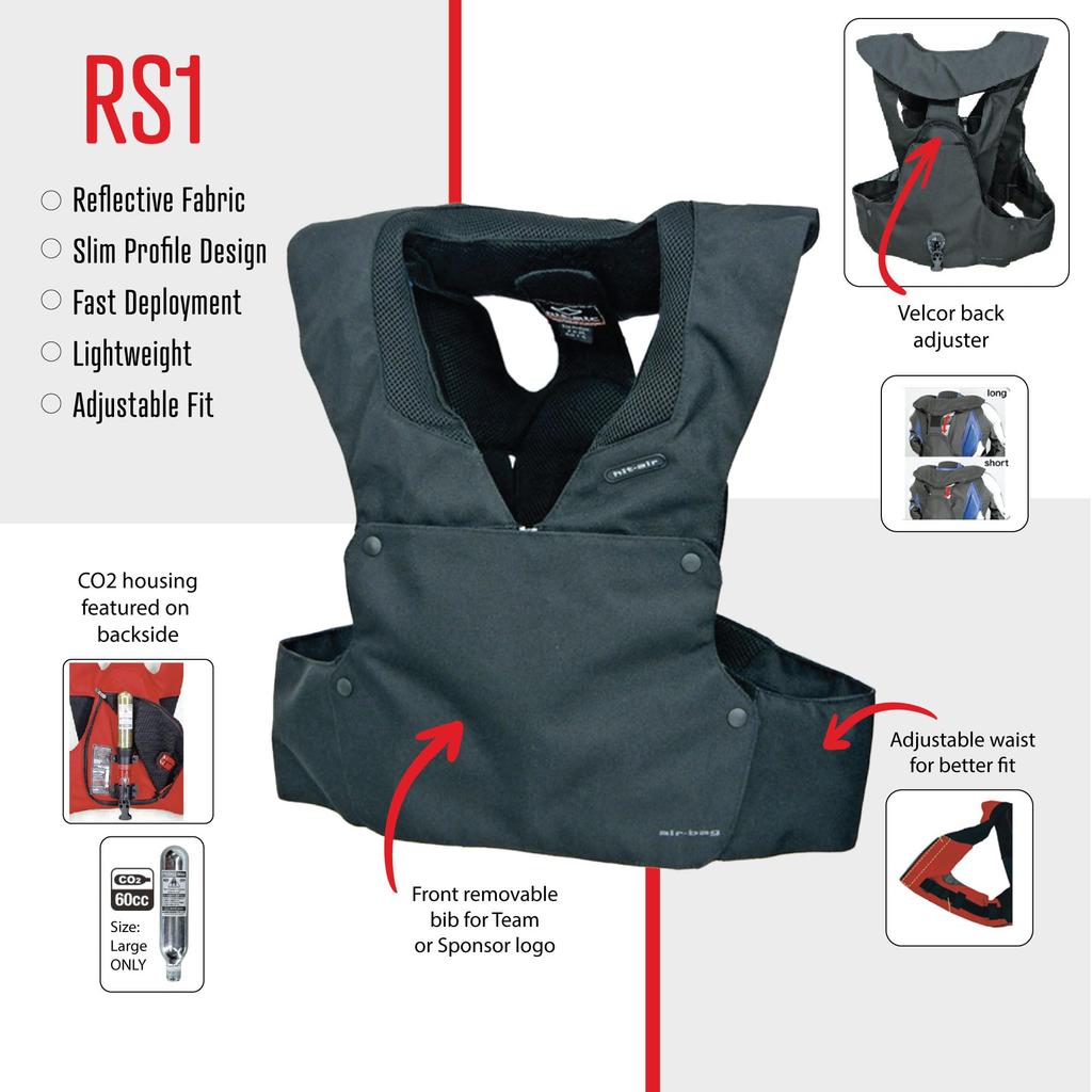 Airbag Vest Blue M hit-air (Mugen Denko) RS-1