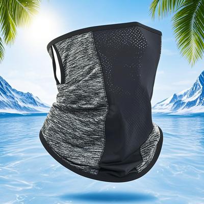 Ice Silk Ear Loop Neck Cover Sunscreen Unisex Mask Outdoor Sport Cycling Summer Breathable Quick Drying Thin Elastic Travel Mask