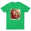 Santa Reading Book Christmas TShirt Unisex Gift Retro Seasonal Funny Xmas