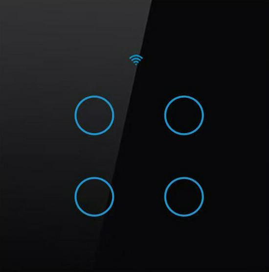 European Touch Smart WiFi Switch with Siri Voice & RF Remote Control - Mobile App & Timer Compatible