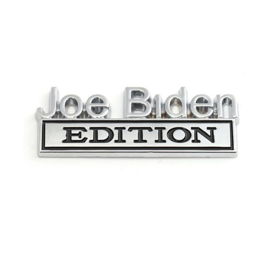 1Pc 3D Metal Joe Biden Edition Logo Car Front Grille Badge Side Fender Rear Trunk Emblem Sticker Decal