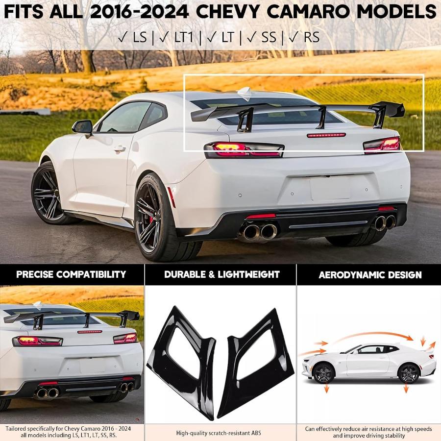 Rear Wing Spoiler for Chevy Camaro 20162025 SS RS LT ZL1 1LE Models HighPerformance Aerodynamic Trunk Wing Spoiler for Enhanced