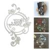Birthday Wreath Carbon Steel Die Cut Templates Decorative Embossing Paper Die for Scrapbooking Photo Album Card Making
