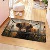 Realistic Animal Floor Mat 3D Optical Illusion Rug Cute Cat Design Entrance Rug Non-slip Dog Doormat for Bathroom Kitchen Living Room Bedroom