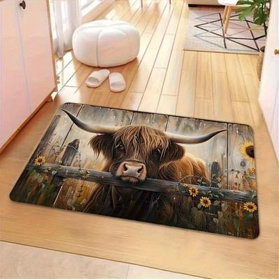 Covoraș de podea cu animale realiste Covor cu iluzie optică 3D Design pisică drăguță Covor de intrare Covoraș de ușă antiderapant pentru câini pentru baie bucătărie living dormitor