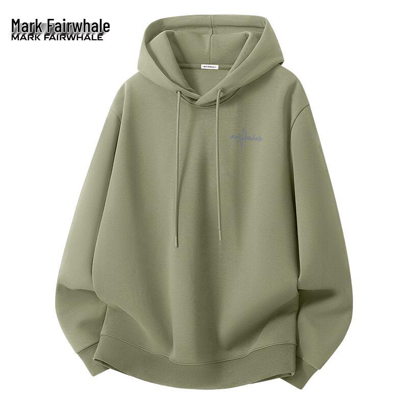 Mark Fairwhale Men's Loose-Fit American-Style Hooded Pullover Sweatshirt