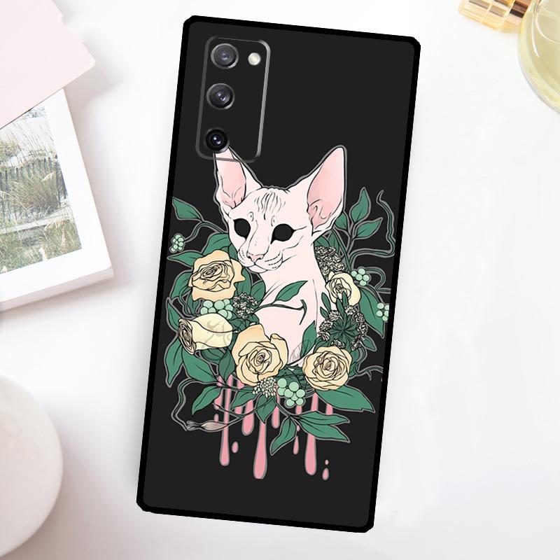 Satanische Sphinx Hülle Für Samsung Galaxy S24 S23 S22 Ultra S21 S20 FE Note 10 Plus Note 20 S8 S9 S10 Abdeckung