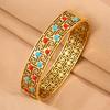 Chinese Style Red and Sapphire Light Luxury Retro Palace Style Elegant Bracelet for Sale