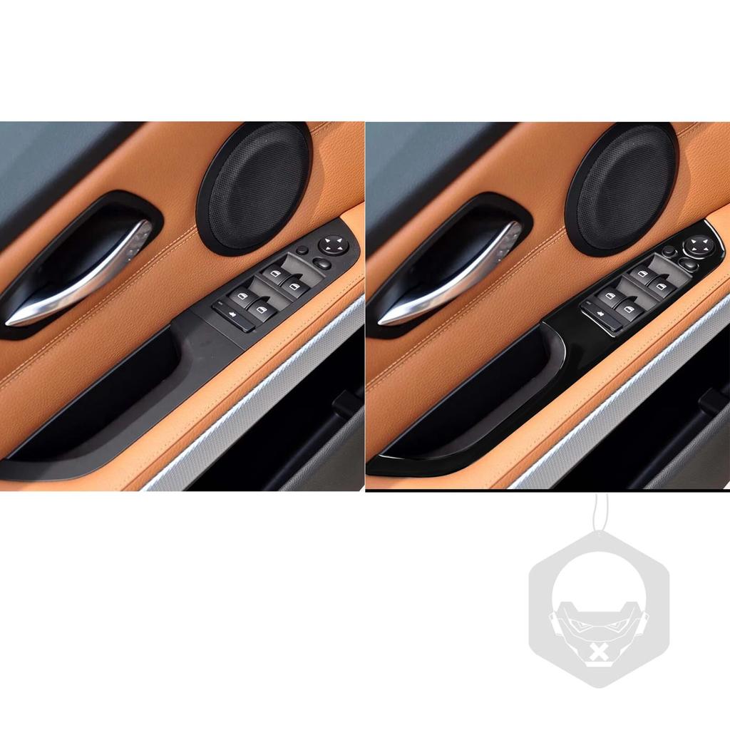For Bmw 3 Series 2005-2012 E90 320i 325i Piano Black Window Lift Control Plastic Plate Trim Car Interior Accessoriers Sticker