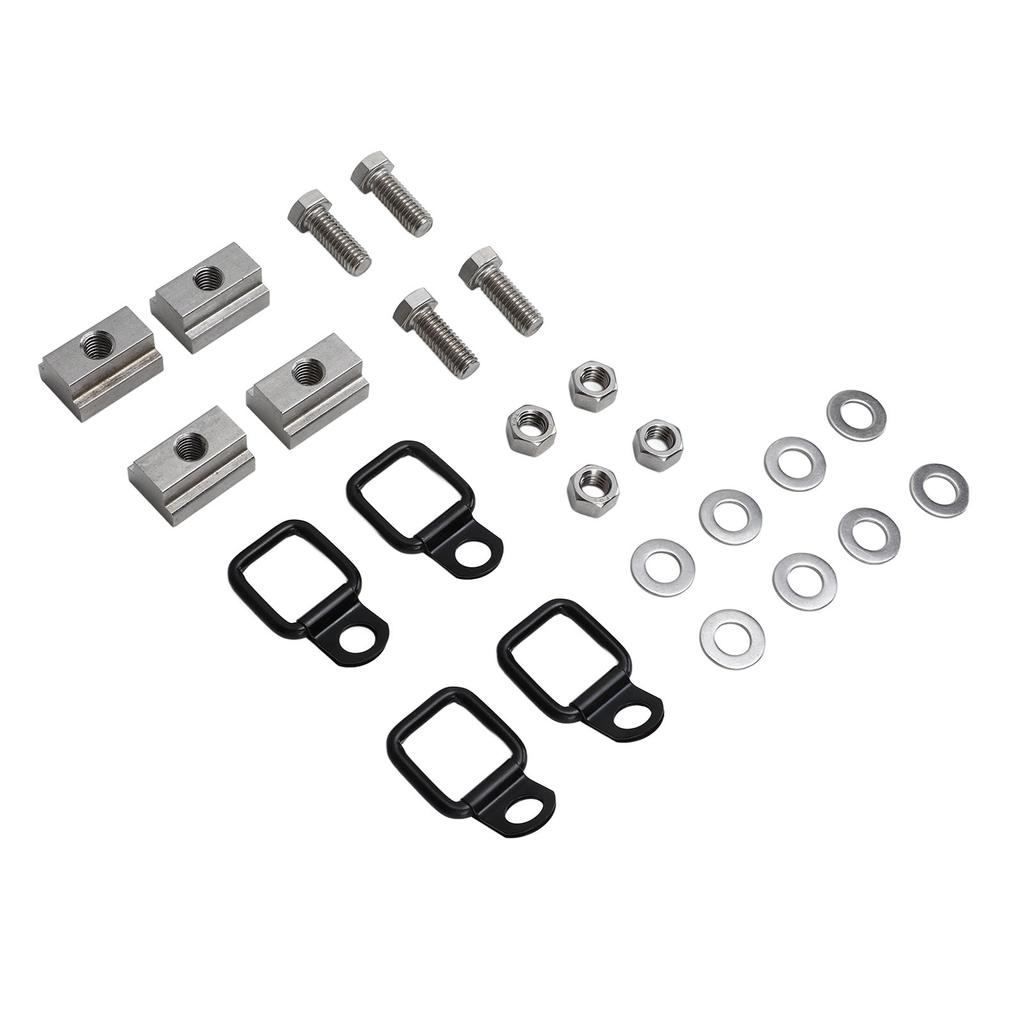 Deck Rails Cleat T Slot Nuts Bed Metal Threaded Tie Down Anchors Rings for Truck Pickup