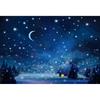 Natural and Planetary Landscape Photography Supplies: Backdrop, Snow Nebula, Winter Forest, Party Decoration2385
