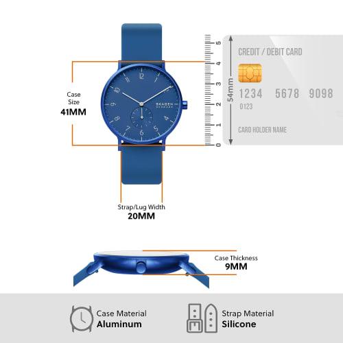 Skagen AAREN Men's Watch, Blue, SKW6508 [Officially Imported]