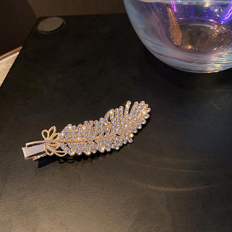 Holiday style retro silver diamond-encrusted wind fringed hair accessories ethnic style bangs hairpin BB clip headgear travel