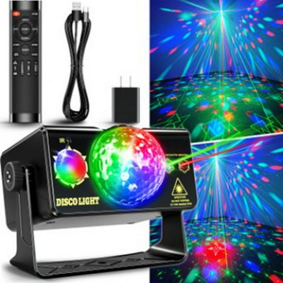 Sound-Activated LED Stage Projector: Laser Magic Ball Light for Home and KTV