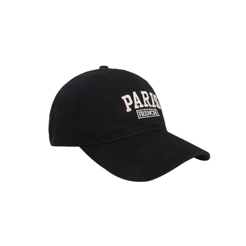 Soft Top Versatile Baseball Hat for Men and Women Korean Embroidered Letters Baseball Cap Showing Off The Face and Shading Sun