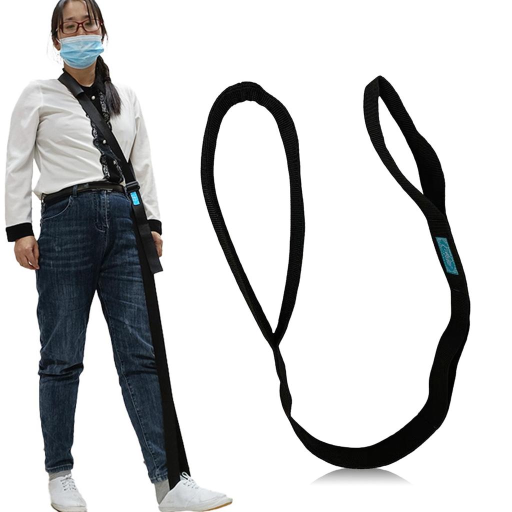 Long Leg Lifter Strap, Practice Walking Assist Device Band Mobility Belt for Stroke Disability