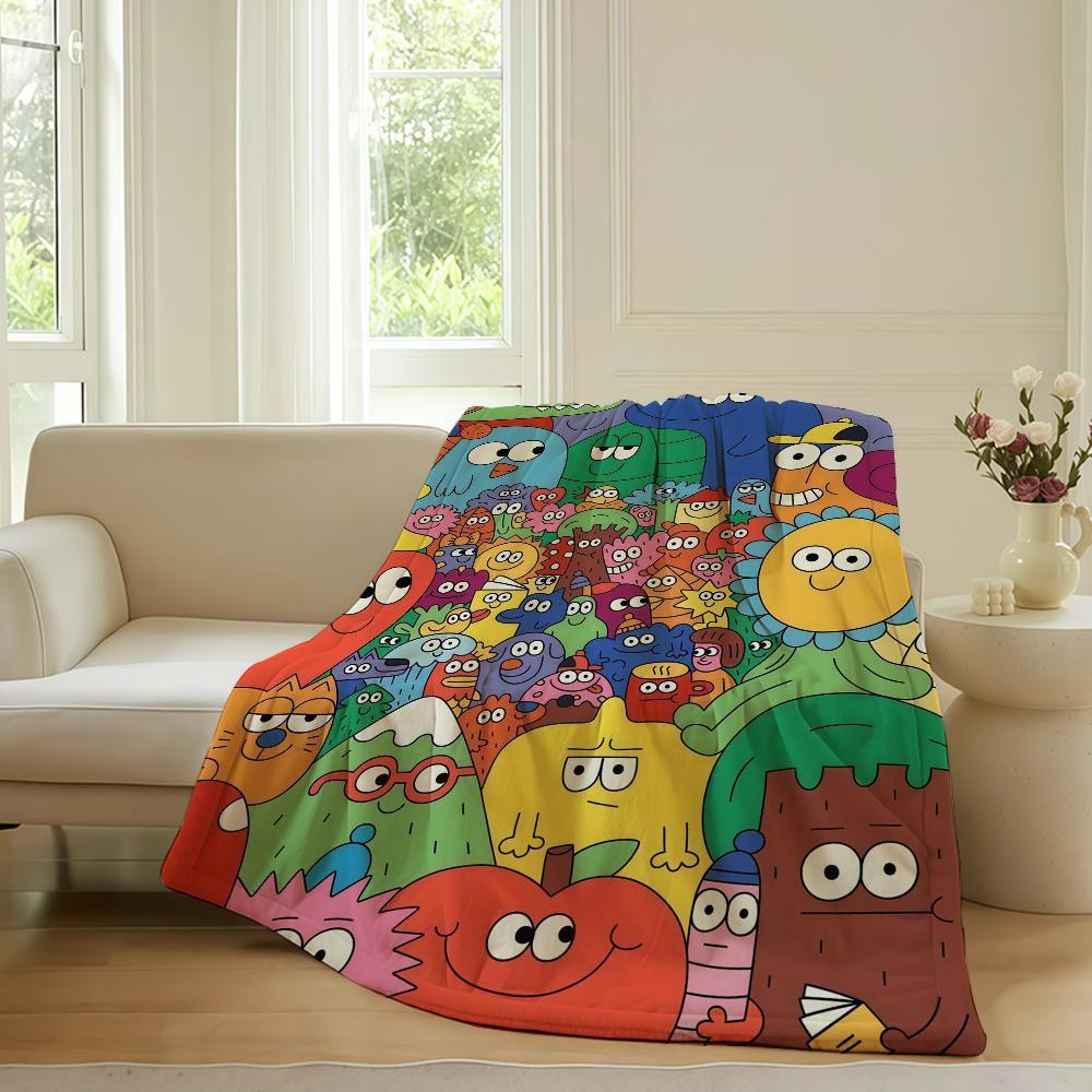 Fashion print N Nina D Dzyvulska Blanket For Sofa Office Bed Plane Travel Sleep Read Relax Camping Soft And Warm