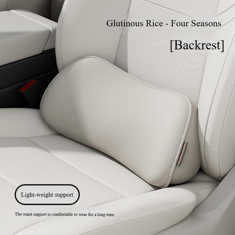 Memory Foam Car Seat Pillow Breathable Lumbar Support Back Protector for Office Chairs and Car Interior Accessories
