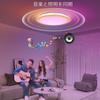 Hoyoomi LED Ceiling 8 Tatami Bluetooth Ceiling Light Dimmable High Remote Control RGB Atmosphere Memory Night Energy No Construction Easy PSE