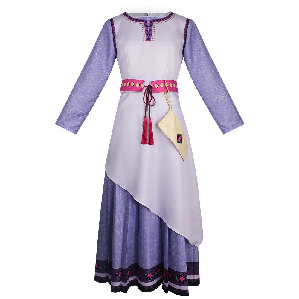 Asha Princess Wish Cosplay Halloween Dress Costume Party Stage Gift Performance